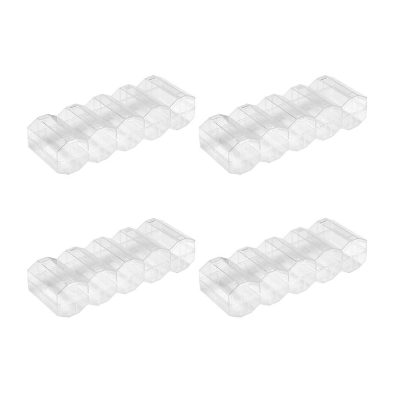 Pack of 4 Hexagonal Grid Chip H0lder Trays Acrylic 0rganizer for Poker Accessories 1 2480₽
