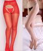 Shengrenmei New Tights Fashion Pantyhose Red White Stockings Women Ladies Sexy Lingerie Open Crotch Tights  Dropshipping