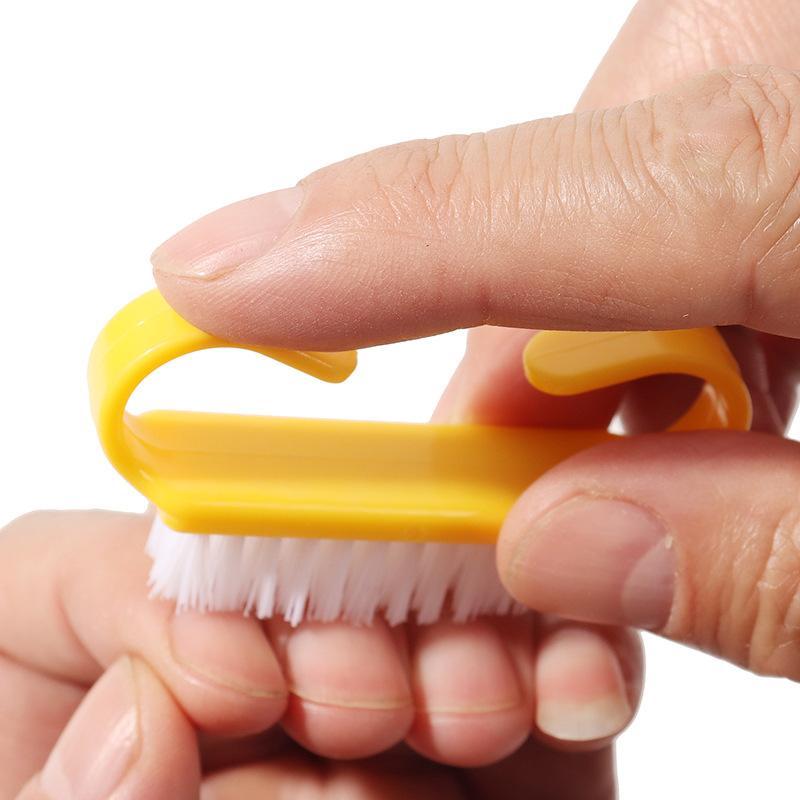 Soft Bristle Nail Dust Brush Non-slip Comfy Handle Pastel Colors Portable for Home DIY Manicure Nail Art Cleaning