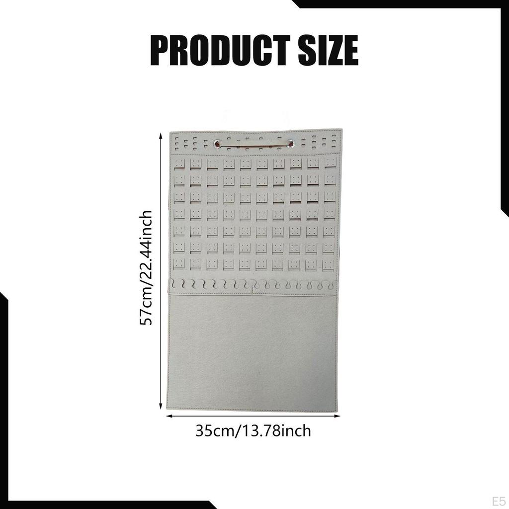 Earring Display Holder Hanging with Hanger Large Capacity Storage Jewelry