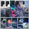 Landscape Winter Light Snow Phone Case For Samsung Galaxy S24 S25 Edge S26 Ultra S22 S23 Plus S21 + S20 FE Soft TPU Back Cover G