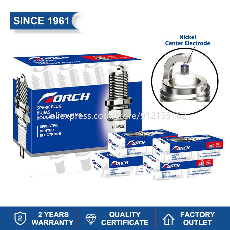 4-8PCS Spark Plugs TORCH LDK7RTC Replace for XUH22TT MITSUBISHI 1822A036 NISSAN B2401-6A00F B24016A00F SMART A1321590103