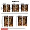 2pcs 2D flat printing Christmas Window Curtains merry christmas11 100% Polyester Without Electricity Spring Perfect for Festive