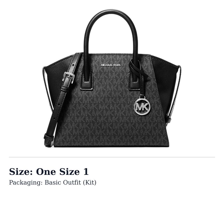 MICHAEL KORS Avril Canvas Shoulder Bag