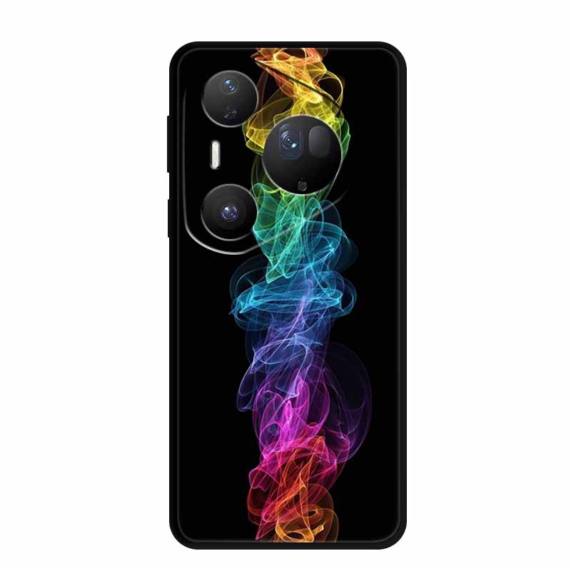 For Huawei Pura 80 Ultra 5G Case Wolf Tiger Lion Cat Black Silicone Soft Phone Case For Huawei Pura80 Ultra Back Cover Case Para