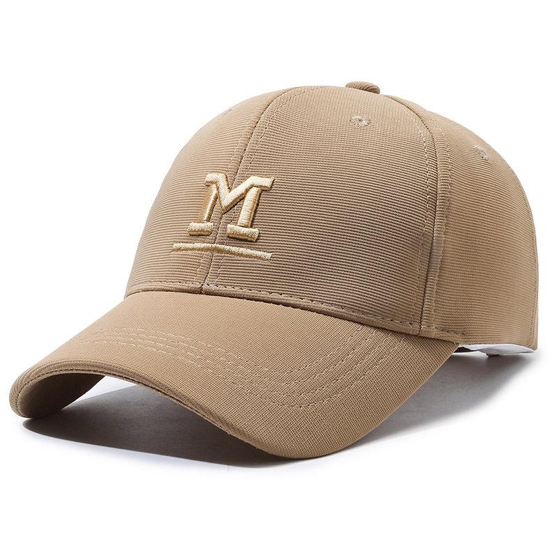 Hat Women's Spring and Autumn Baseball Cap Three-dimensional M letter embroidery Small sunshade Casual outdoor cap Women