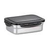 Ru Han 304 Stainless Steel Rectangular Food Containers, 2-Pack