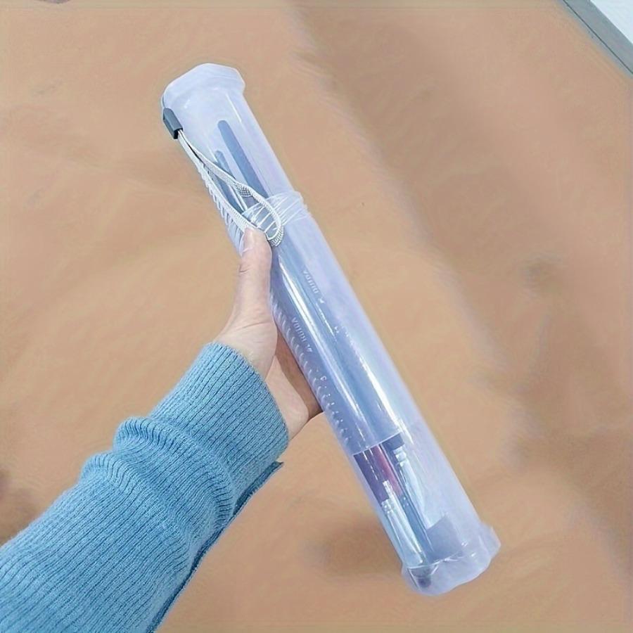 Artistic Adjustable Transparent Plastic Pen Holder,Multi - Purpose Storage for Brushes,Makeup, Eyeliners-Travel Supply Organizer