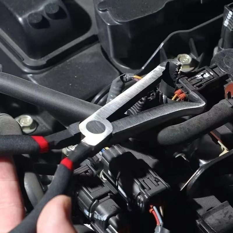 8 Inch 60 Degree Electrical Disconnect Pliers For Automotive Connectors Sensors Angled Wire Removal Tool