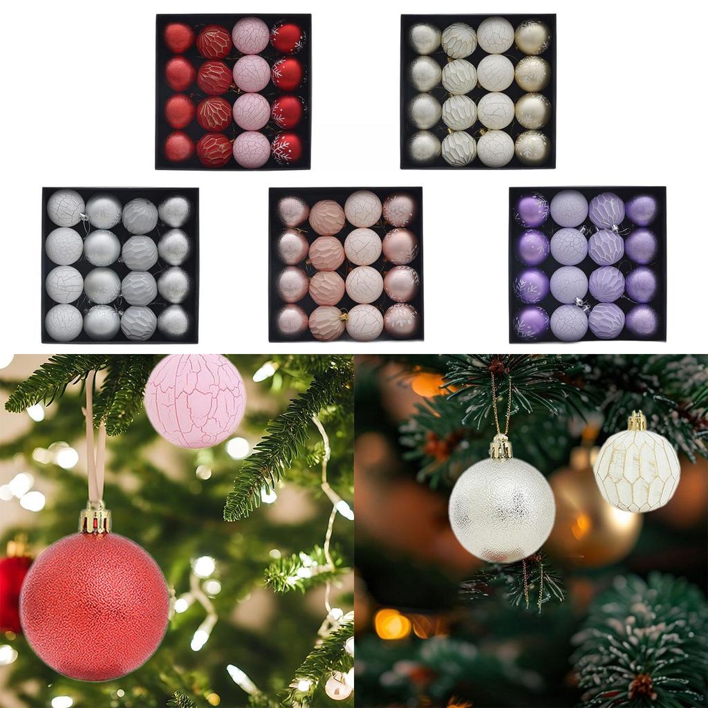 16 Pieces Christmas Ball Ornaments Tree Shatterproof Pendants Party Favors Baubles Xmas Balls Christmas Ornaments for Graduation