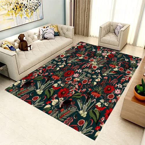 

Nordic Retro Living Room Carpet Home Light Luxury Sofa Coffee Table Decorative Pad 80*120cm