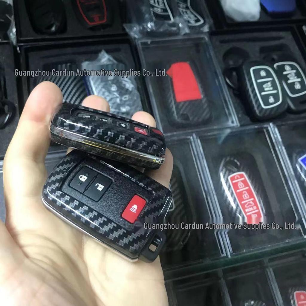 Ford Car Key Case for Mondeo, Focus, Mustang, Explorer, F150, Territory - Carbon Fiber Pattern Shell