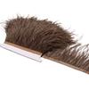1Meter Natural Fluffy Ostrich Feathers Trim 8-10Cm Red Ostrich Plumes Craft Ribbon For Wedding Dress Sewing Clothing Decoration