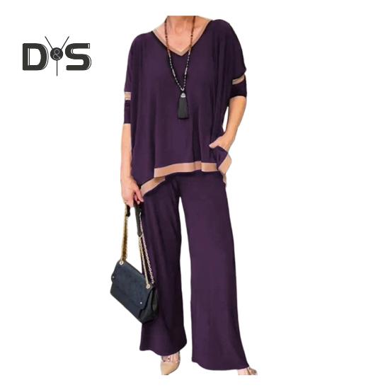 Женский комплект из 2 предметов: топ и брюки — фото 3