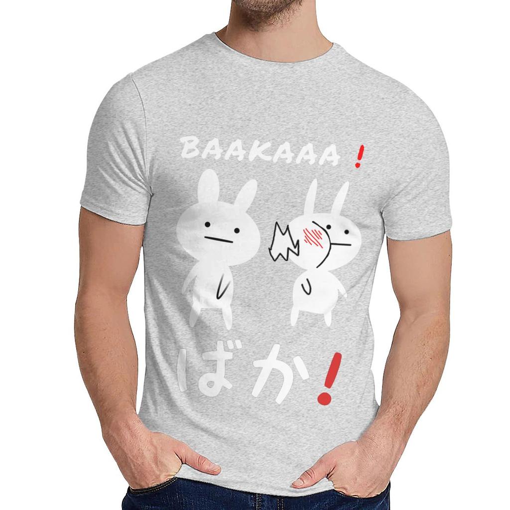Cute Baka Chibi Tee Round Neck Geek Male 100 Cotton Plus Size T Shirt