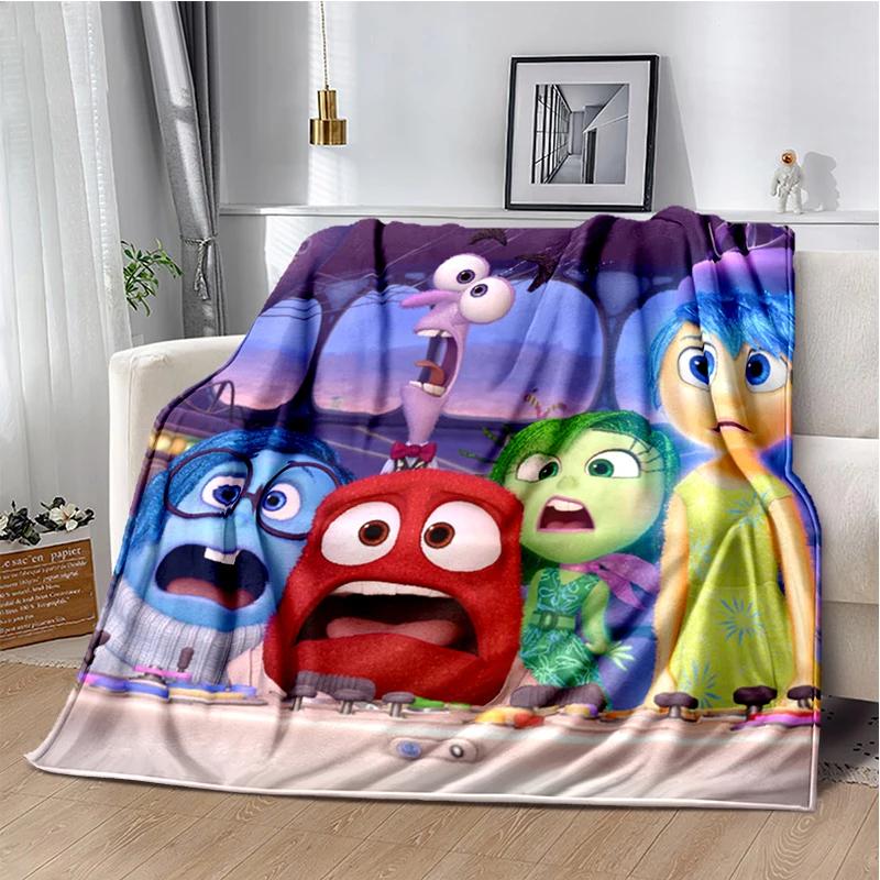 New Cartoon Gift Inside Out Joy Sad Soft Blanket,Soft Throw Blanket for Home Bedroom Bed Sofa Picnic Travel Cover Child