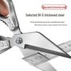 Heavy-Duty Stainless Steel Kitchen Chicken Bone Shears - Multi-functional Household Scissors Set