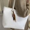 Popular Woven Bag Korean-style Simple Single-shoulder Bag Large-capacity Commuter Tote Bag