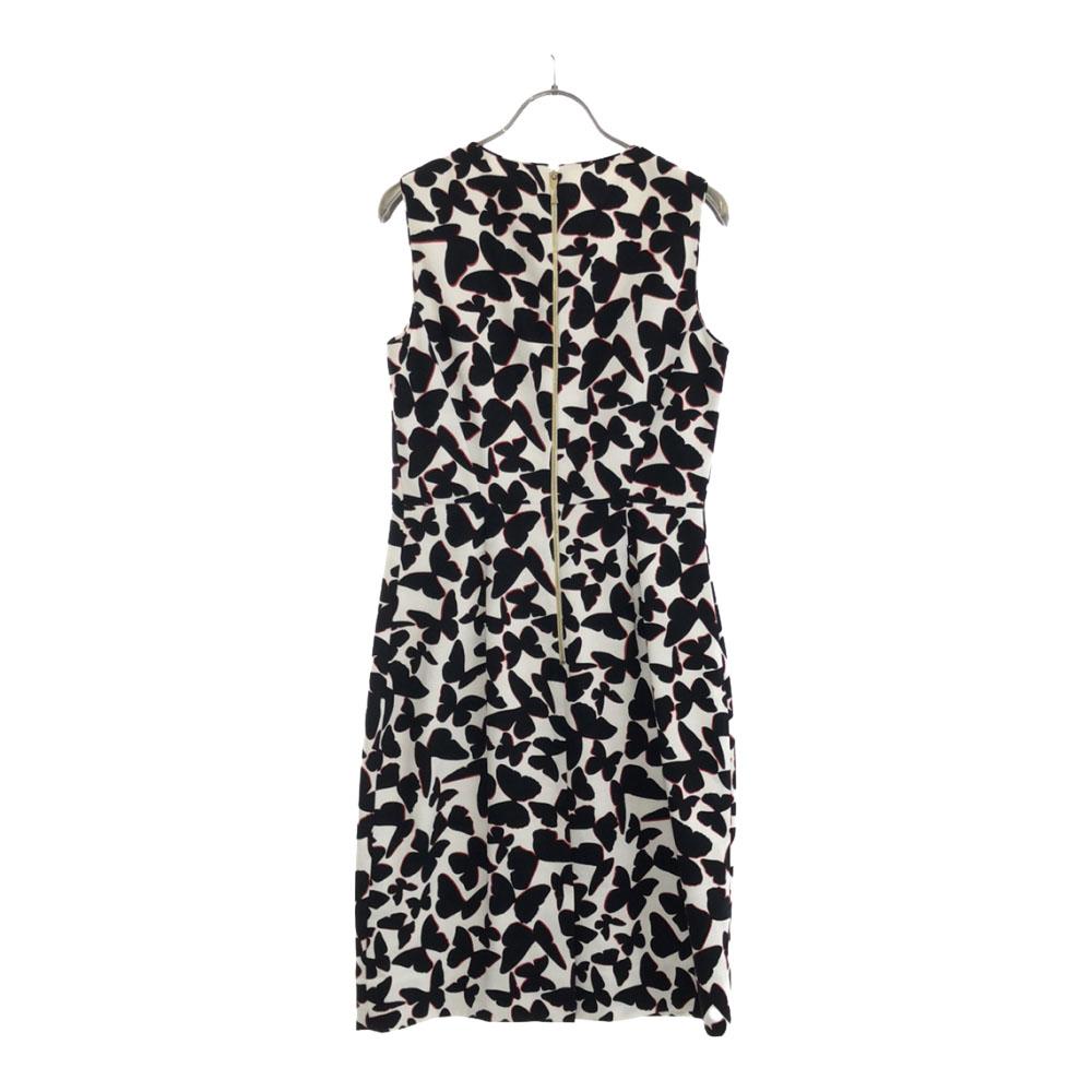 Kate Spade All-over butterfly pattern No sleeve one piece 2 Back zip Women Used