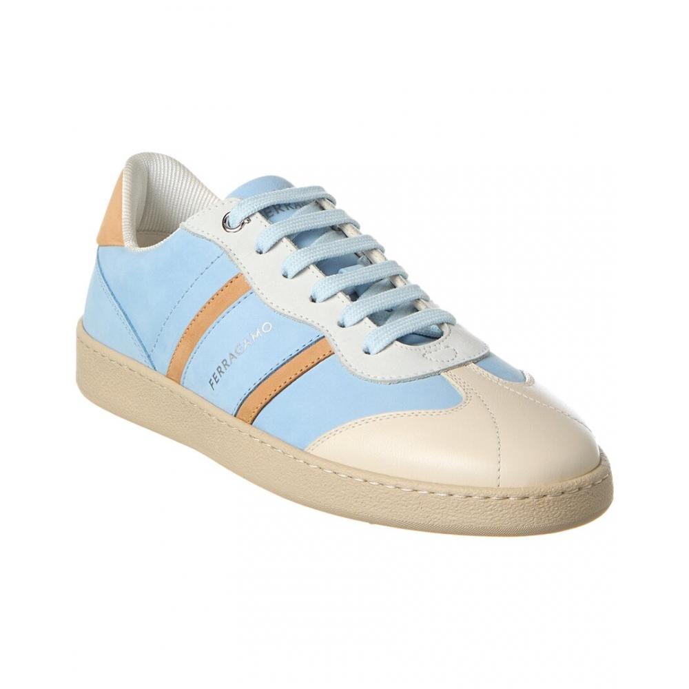 

Salvatore Ferragamo Ferragamo Achille Leather Sneaker Blue US 6.5/Regular