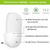 UK Plug LED Night Light Human Body Induction Wall Lamp AC 220V 2835SMD Warm White Bedside Lamp for Home Bedroom