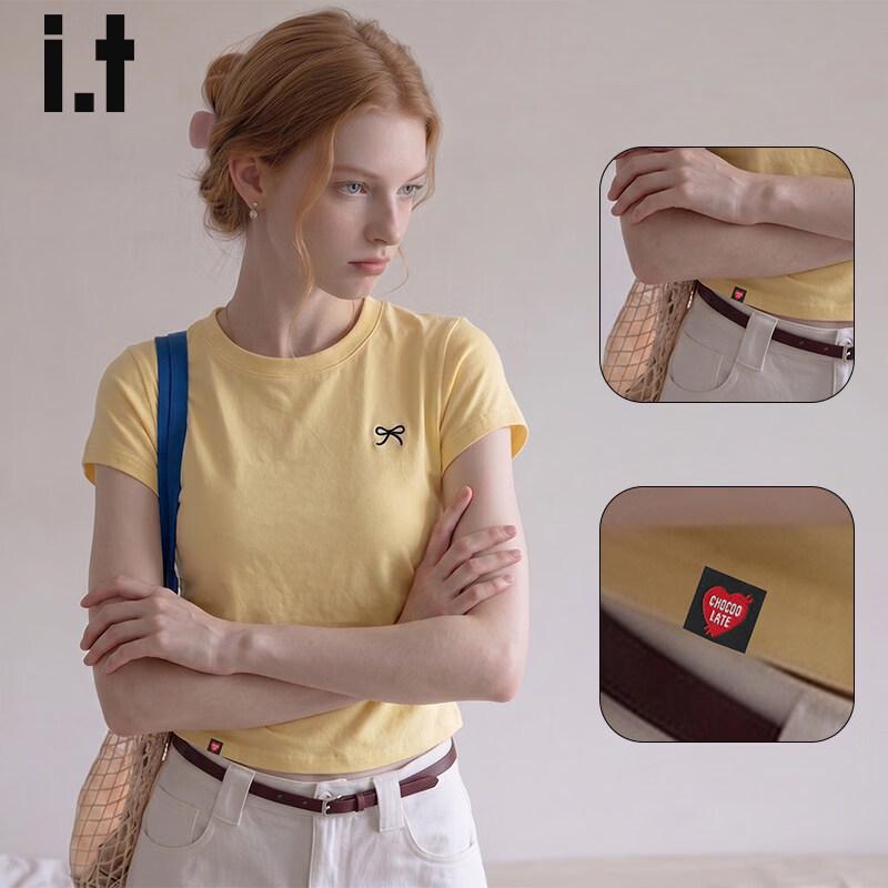 CHOCOOLATEit Women s Simple Slim Fit Short Sleeve T-Shirt M