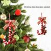 3 pezzi di ornamenti da appendere per bastoncini di zucchero di Capodanno con decorazioni per albero di Natale di Babbo Natale con pupazzo di neve per l'albero di Natale della festa del festival