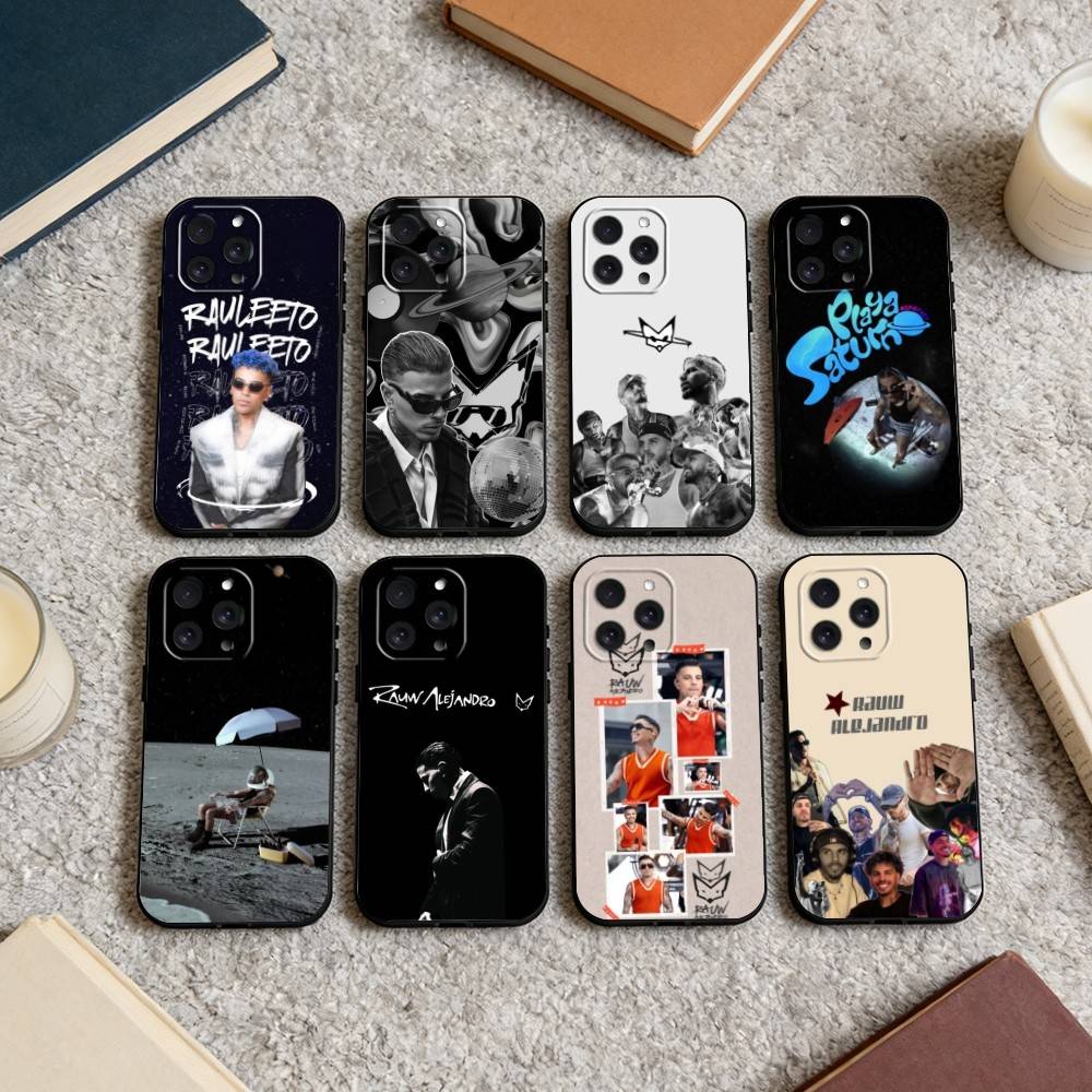 Singer R-Rauw Alejandro Phone Case For iPhone 16,15,14,13,12,17,Pro Max,Plus Silicone Black Case