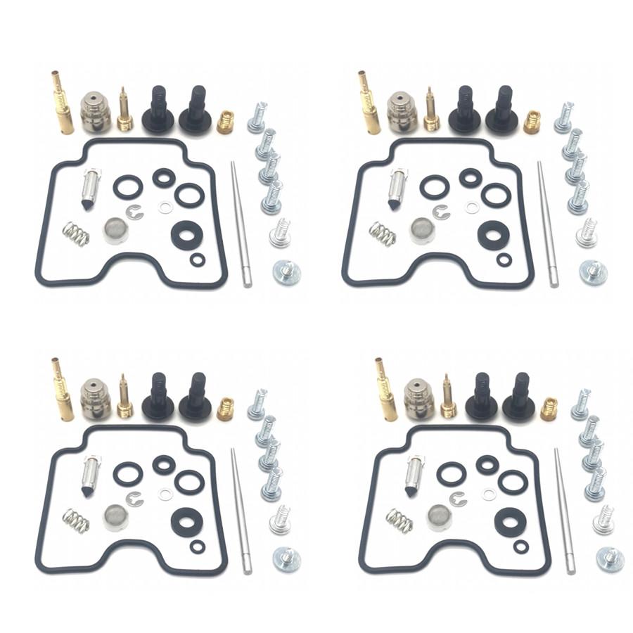 4 Sets Motorcycle Carburetor Carb Rebuild Repair Kit for Suzuki GSX600F GSX 600 600F Katana 1998-2006