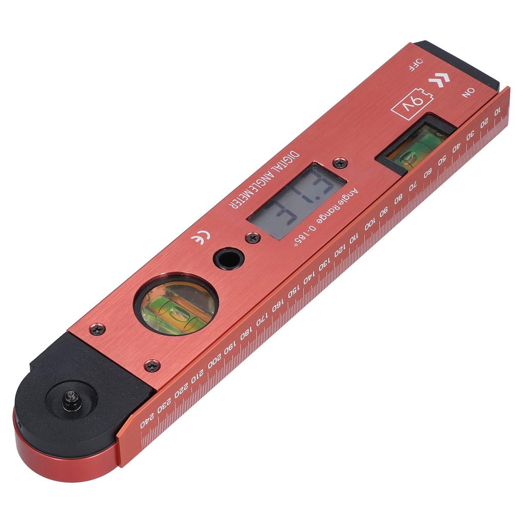 LCD Digital Protractor Inclinometer Portable Angle Finder Gauge with Level Bubble for Carpenter