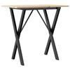 VidaXL Dining Table X-Frame, Dinner Table, Dining Table Kitchen Restaurant Interior, 80x50x75 Cm Solid Pine Wood 3282694