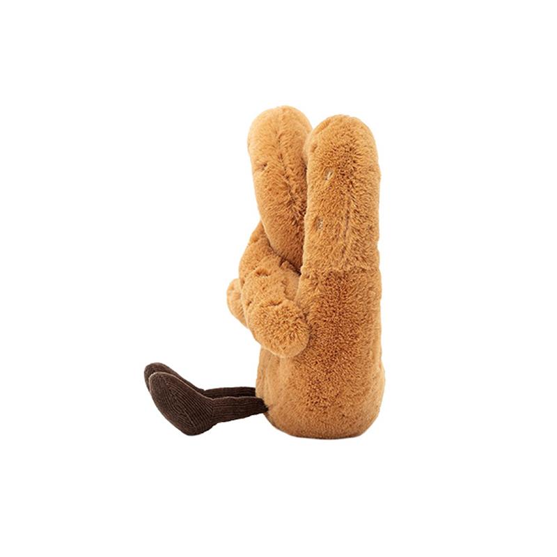 JELLYCAT Fun Food Series Pretzel Cute Doll Plush Doll 18cm Tall