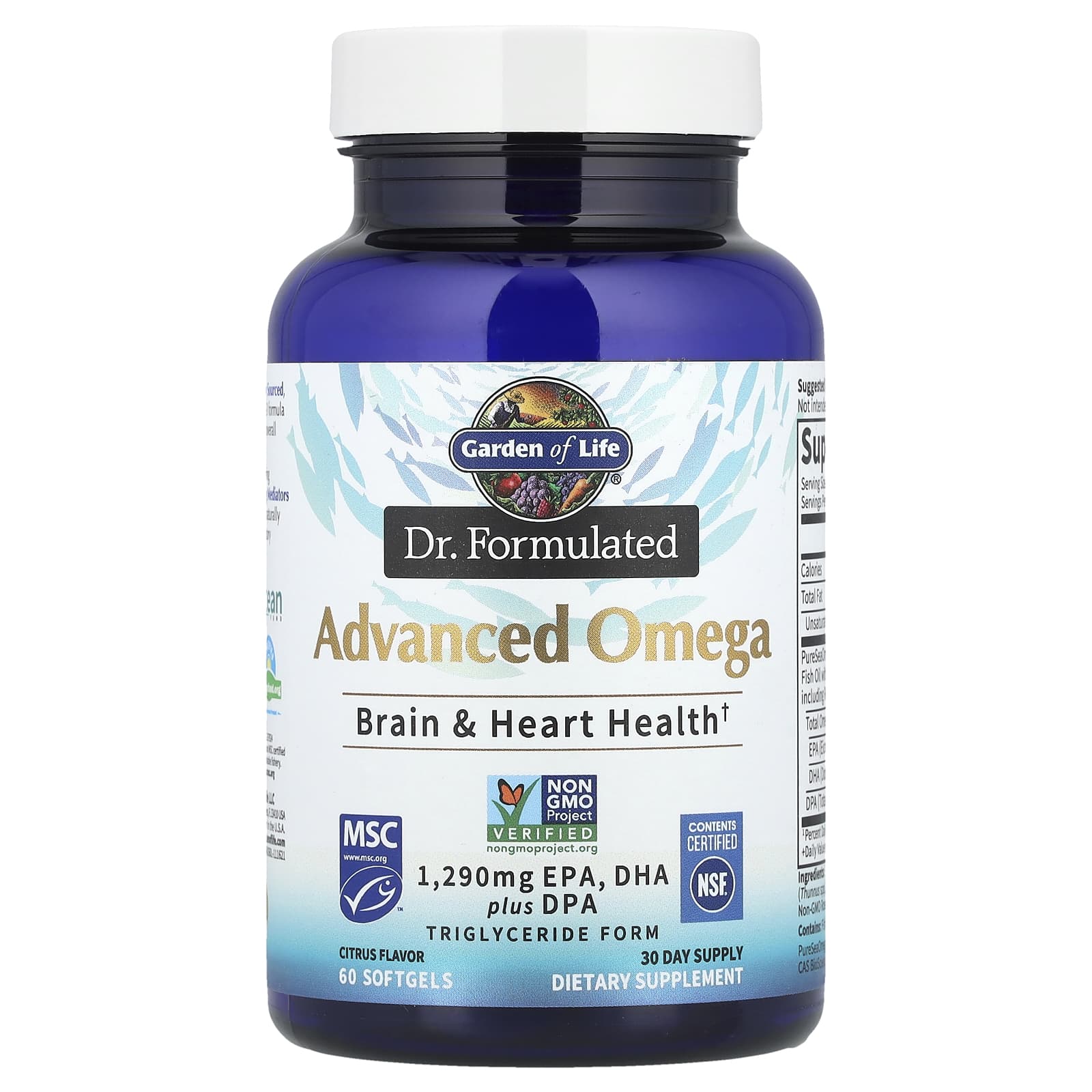 

Physician Formulated, Advanced Omega, Citrus, 60 Softgels (645Mg per Softgel)