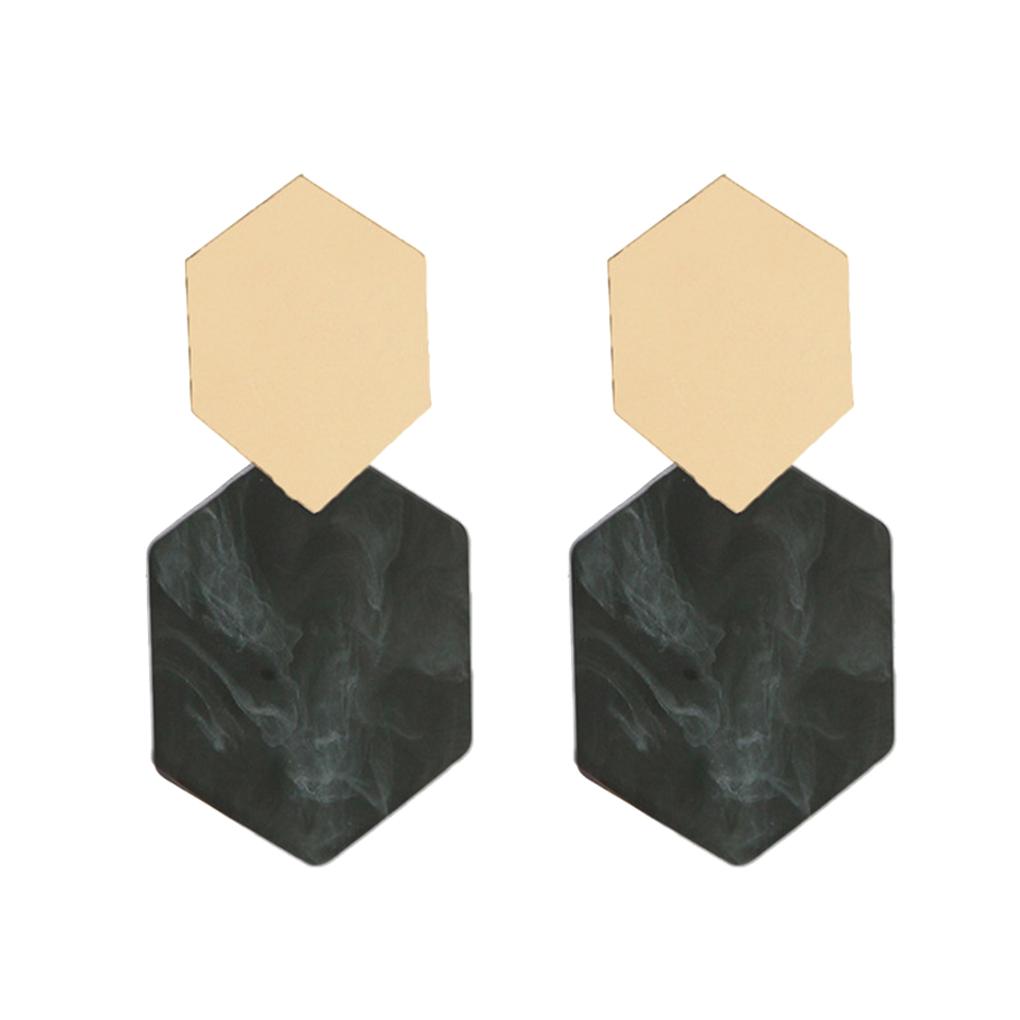 Acrylic Chandelier Earrings Bohemian Geometric Big Chunky Ear Dangle Exaggerated Jewelry Earring for Women Girls Party Banquet