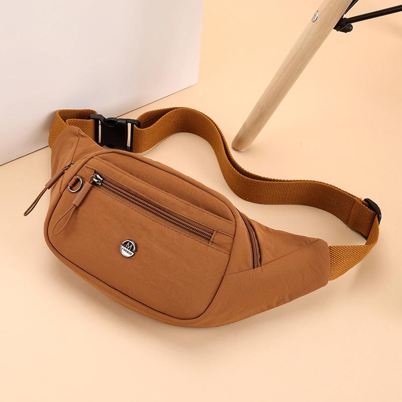 Damen Umhängetasche Wasserabweisende Nylontasche Multifunktionale Crossbody-Tasche Outdoor-Sport Bauchtasche