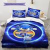 Set Copripiumino Trapuntato con Fantasia Riccio Blu Federa Decorazione per la Casa Regalo (1 * copripiumino + 2 * federa, senza nucleo)