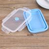 800ml Silicone Collapsible Portable Lunchbox Bowl Folding Food Storage Container Green
