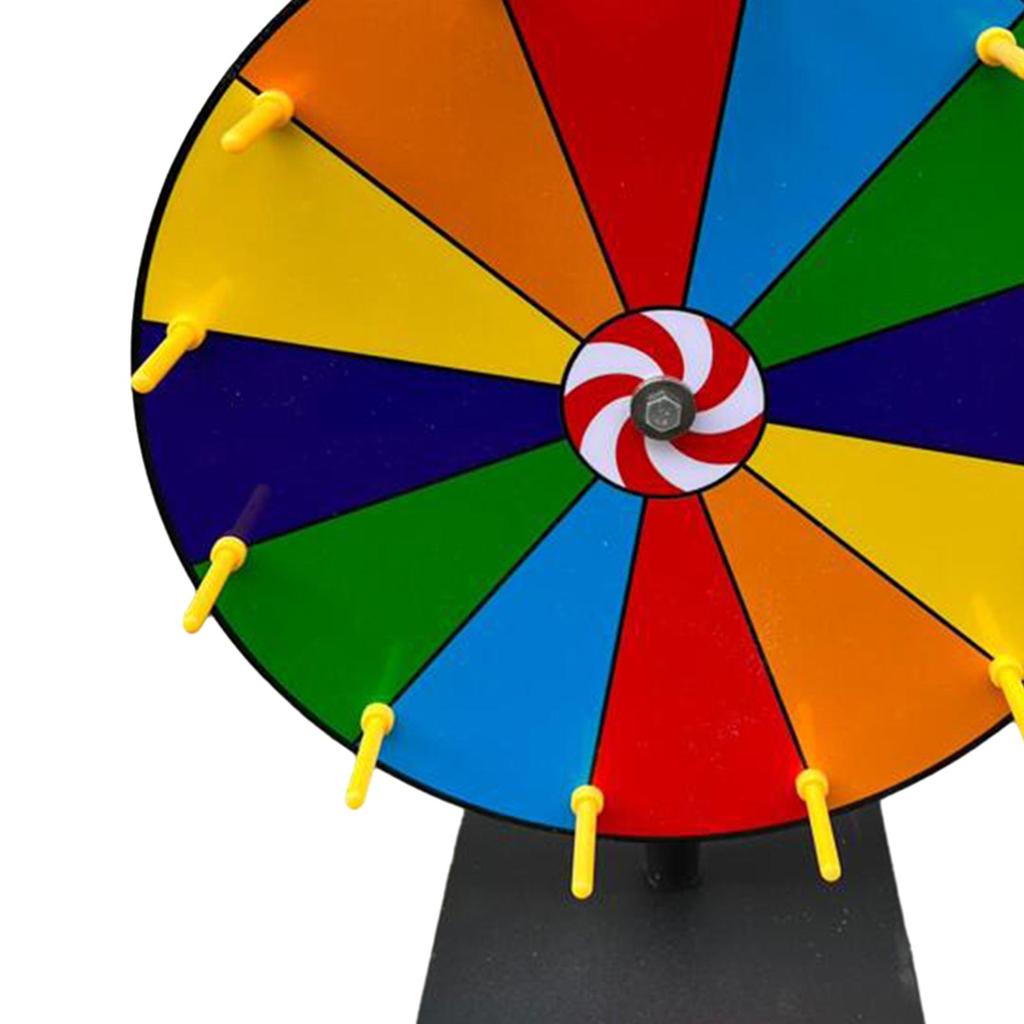 Prize Colors Wheel Desktop Durable Editable Iron Fortune Wheel for Promotional Activities Carnivals Gatherings Themed Party