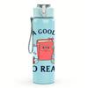 1PC It Is A Good Day To Read Book Art 750ml Color Plastic Water Bottle Leakproof Flip Straw Lid For Sports Office Home Use