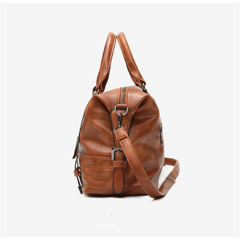 Desinvolte Women's Bag 2024 New Women's Crossbody Bag Solid Color Oil Leather Simple And Exquisite Large Capacity Suitable For Travel