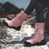 Woman Snow Boots Women Winter Shoes Waterproof Girl's Mid-Calf Boots Shoes Warm Plush Boots Womens Plush Size 42