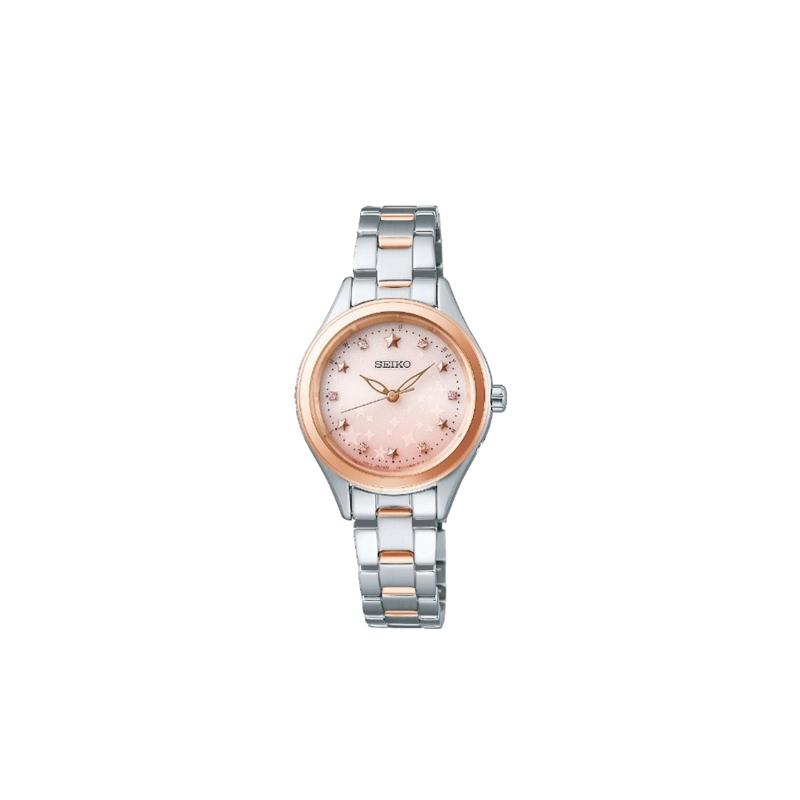 SEIKO Waterproof Quartz Steel Strap Women s Watch Orange Dial SWFH120 оранжевый