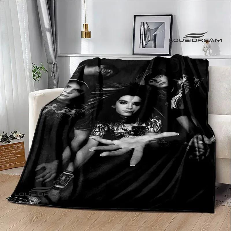 Rock band Tokio Hotel Printed blankets Picnic blanket Flange Warm blanket Home travel blankets bed linings birthday gift