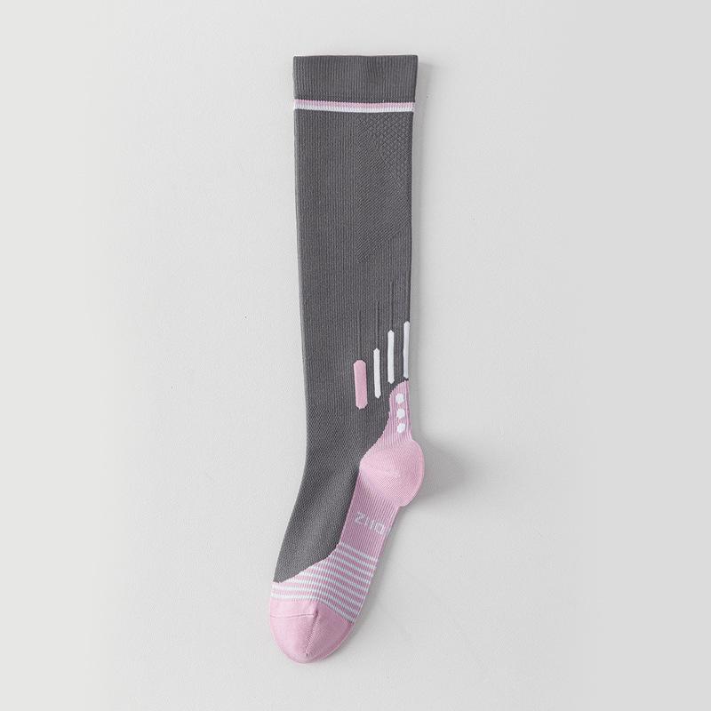 Sports Pressure Socks, Women's Long Stockings, Fitness Running and Rope Skipping Muscle Compression Socks, Yoga Slimming Legs Calf Socks