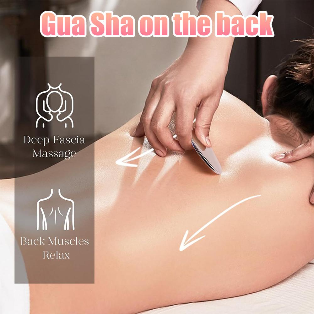 304 Stainless Steel Gua Sha Facial Massager  Guasha Full Body Neck Guasha Detox SPA Masssage Tool Stress Relax Skin Care