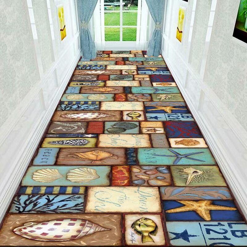 Moderner Minimalistischer 3D Hotel Flur Teppich Flur Eingangsteppich Zuhause Flur Bodenmatte