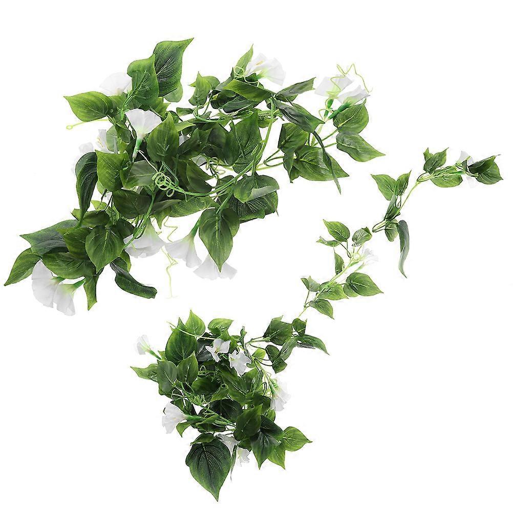 Artificial Flower Vine Garland Hanging Decorations Simulated Floral Vine for Wedding Arch Valentine Wreath Elegant White Fake Flower Garland for