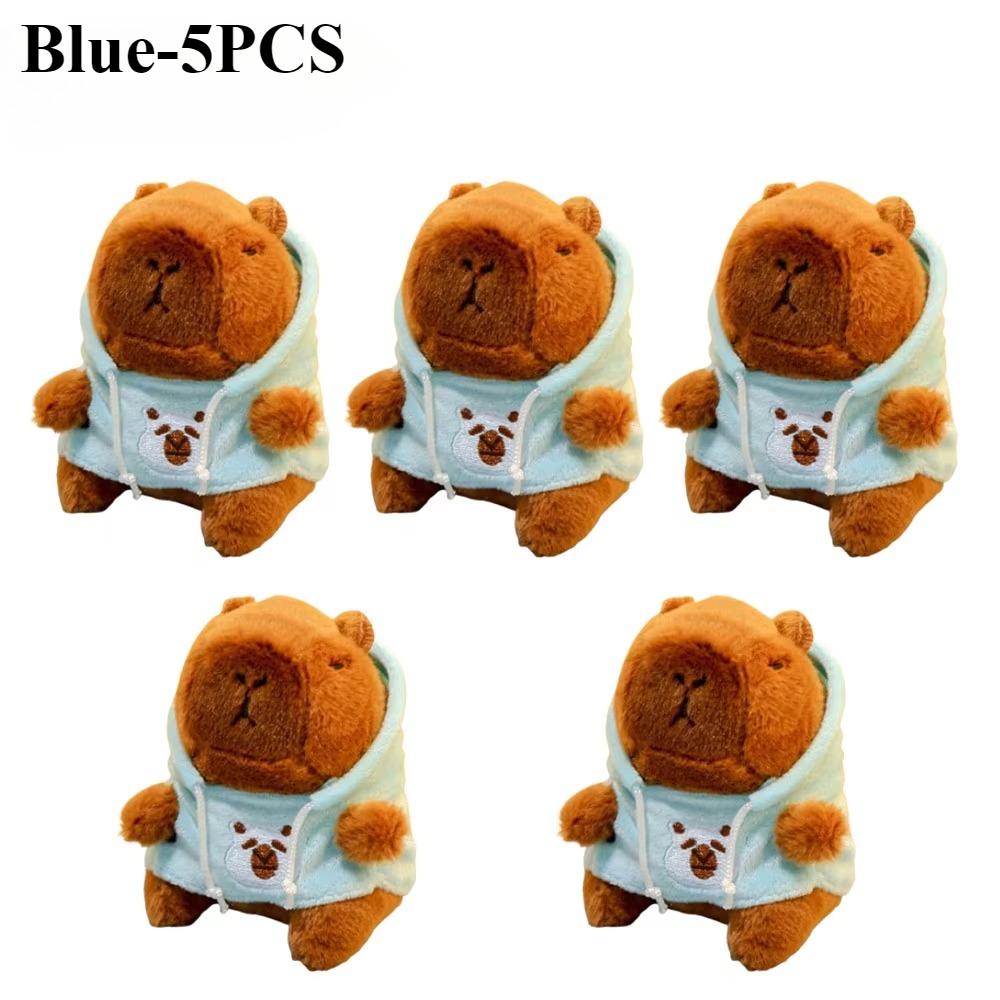1-10PCS Cute Capybara Plush Pendant Water Dolphin Plush Toy Keychain Bag Pendant Children's Birthday Gift Holiday Party Favours