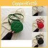 Elegant Pu Leather Shoulder Bag For Women Street Trend Medium Soft Round Shape With Zipper