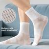 Men's Silk Stockings - Mid-calf Mesh Thin Socks Suitable for Spring and Summer, with Anti-odor, Antibacterial and Sweat-absorbing Properties.
